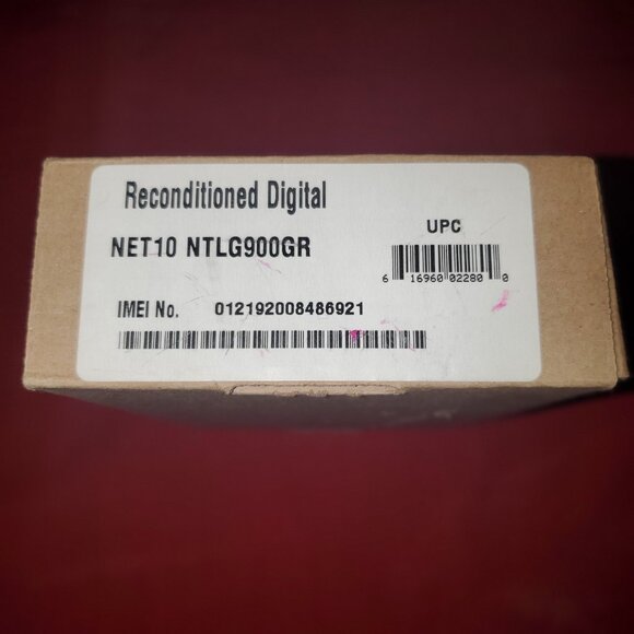 NEW NET10 RECONDITIONED DIGITAL NTLG900GR CELLPHONE PHONE 900G - Picture 3 of 3